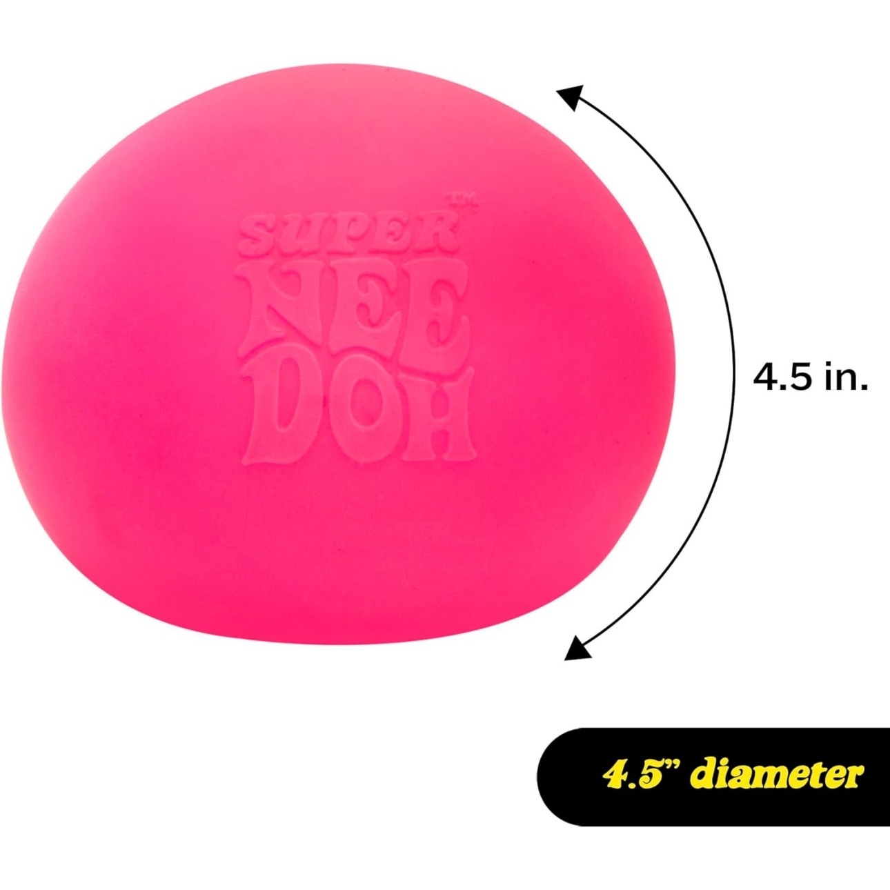 Super NeeDoh - Jumbo Stress Ball - 4.5” - Assorted - Image 3